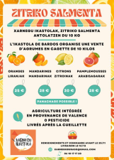 L'Ikastola de Bardos organise une vente d'agrumes en cagette de 10 kilos