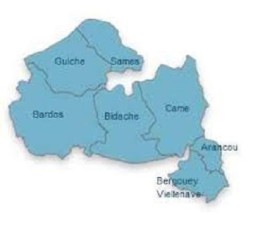 Bardos, Guiche, Sames, Bidache, Came, Arancou et Bergouey Villenave